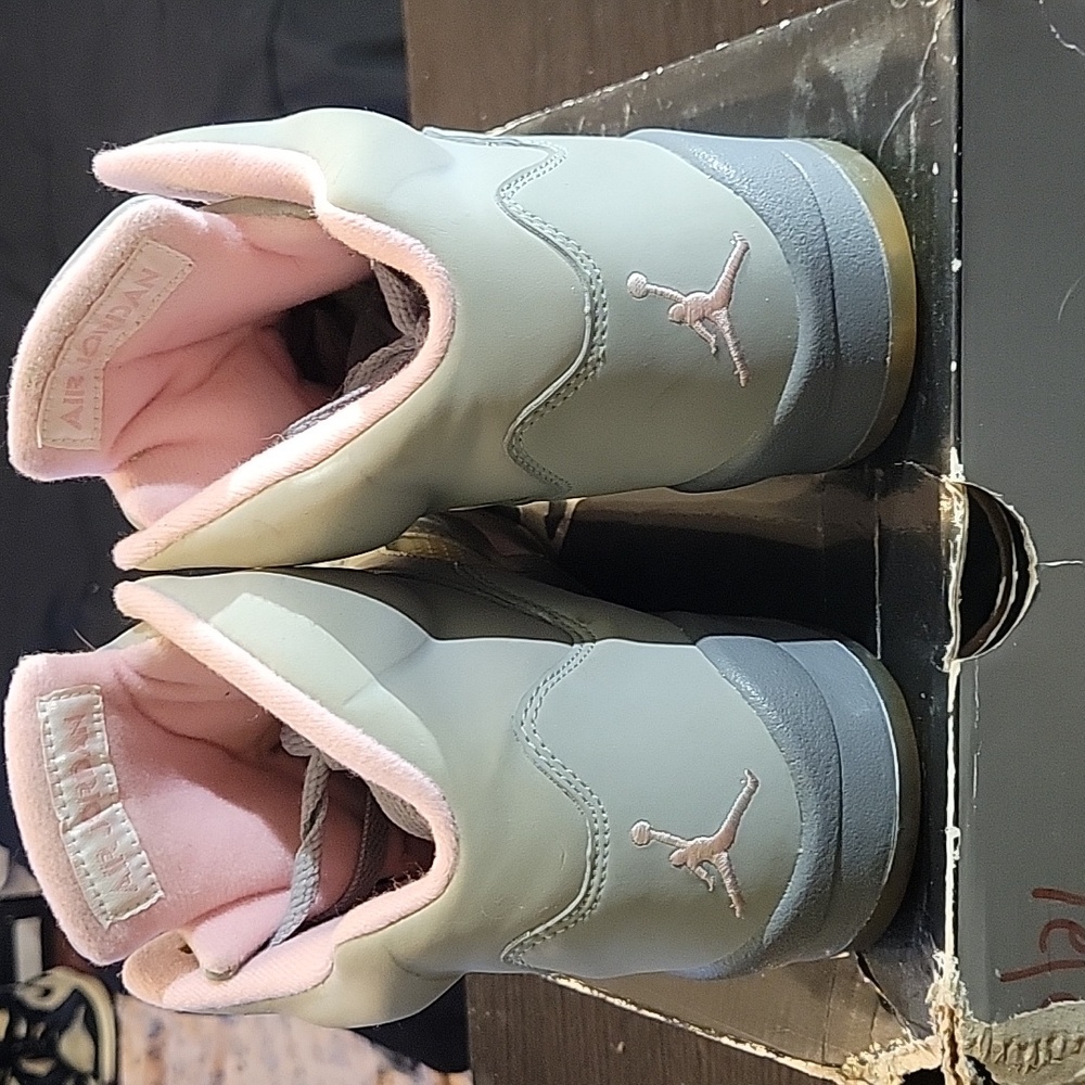 Jordan 5 Retro (GS) Rare "Shy Pink" (Stealth)  (2006) Men 6Y Women 7.5 EUC W/BOX - Picture 6 of 12